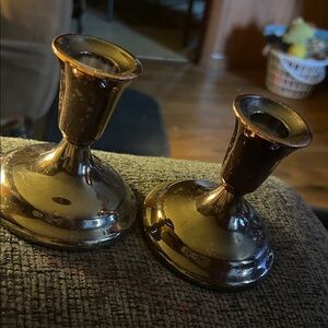 Elegant Gold Candle Holders